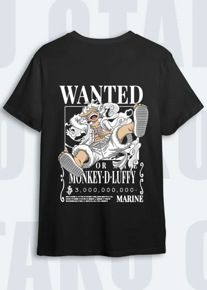 Monkey D Luffy Wanted Tshirt 01 - Image 1