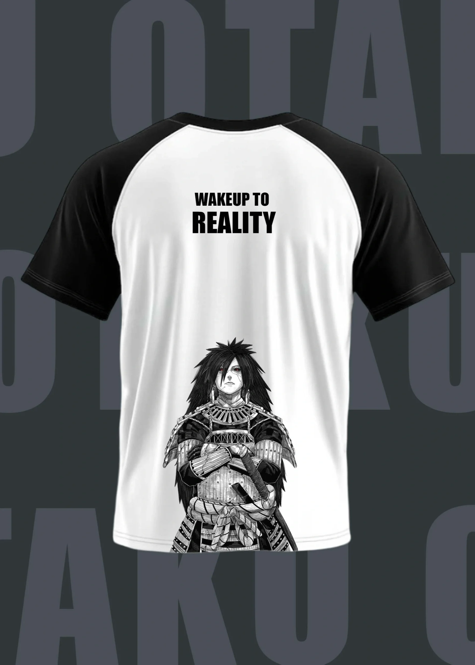 MADARA design 1 reglan Madara Uchiha Raglan T-Shirt 01 - Image 1